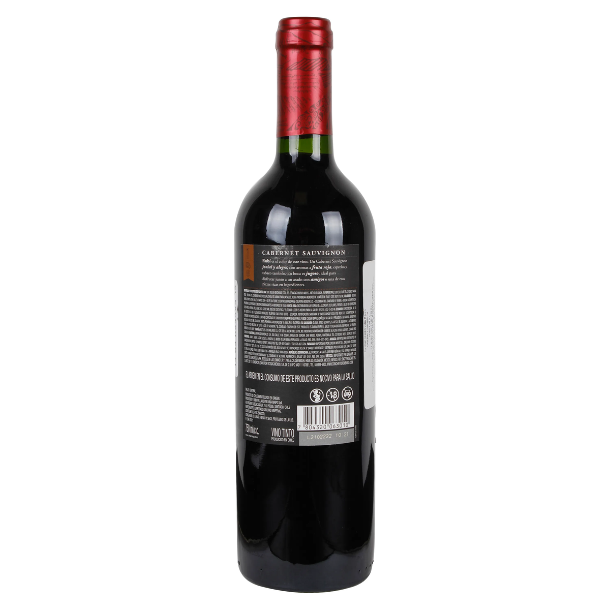 Botella de Vino Tinto